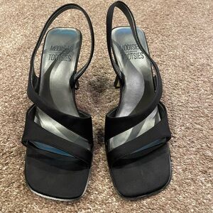 Mootsies Tootsies Black Strappy Heels